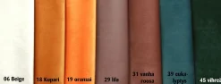 Amelie samettisohva divaanilla, Beige