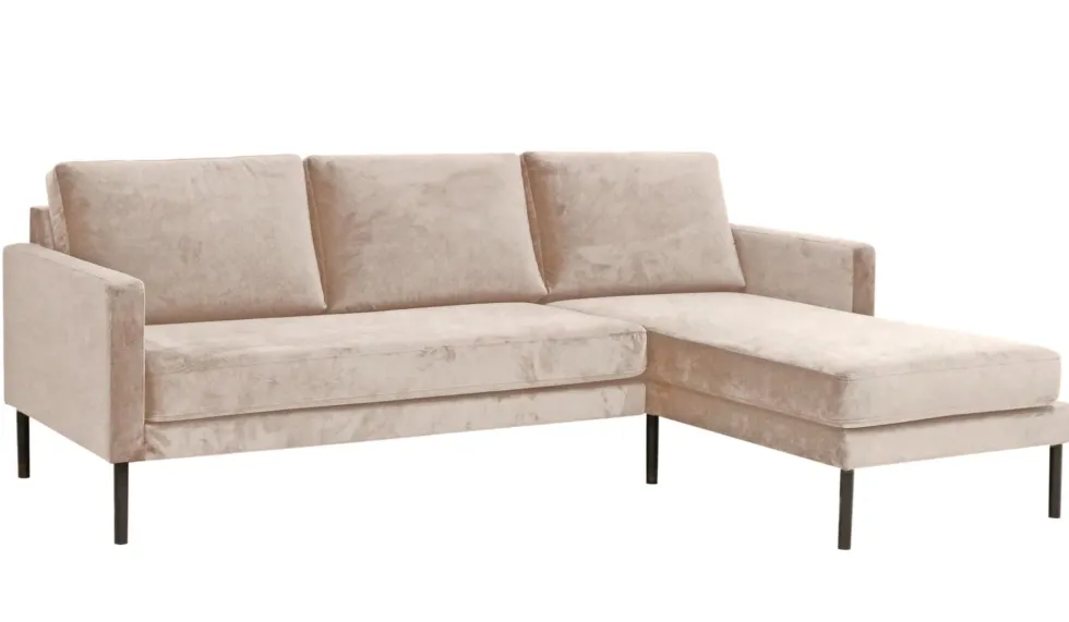 Amelie samettisohva divaanilla, Beige