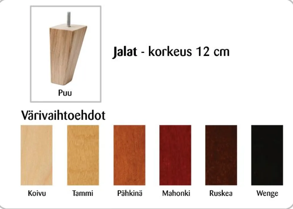 Anne 3+1+1 sohvakalusto, eri värejä