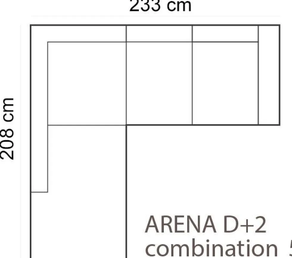 Arena Avokulmasohva, eri värejä!