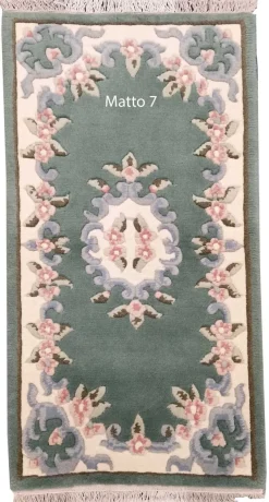 Aubusson-matto 60x120cm, vihreä