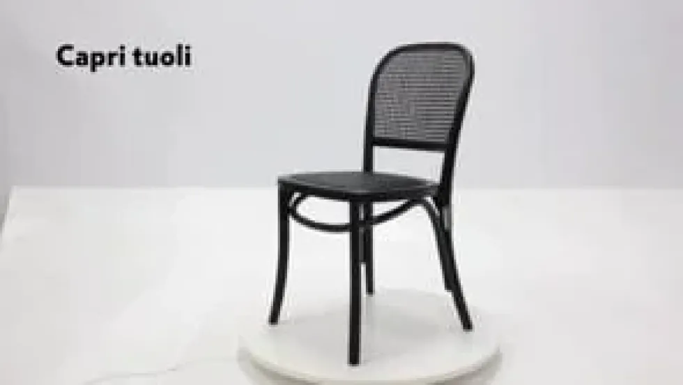 Capri ruokapöydän tuoli, musta