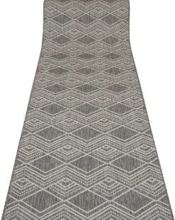 Dawn Antrasite käytävämatto 80 cm hopea
