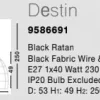 Destin rottinkivalaisin, musta