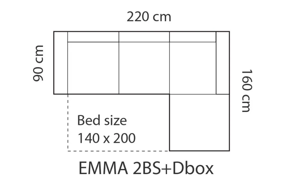Emma vuodesohva divaanilla, eri värejä