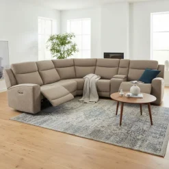 Genesis kulmasohva sähkömekanismeilla, khaki