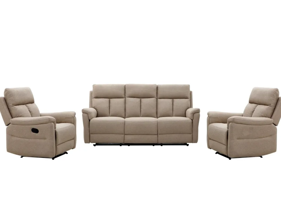 Grand 3+1+1 sohvakalusto mekanismeilla, beige