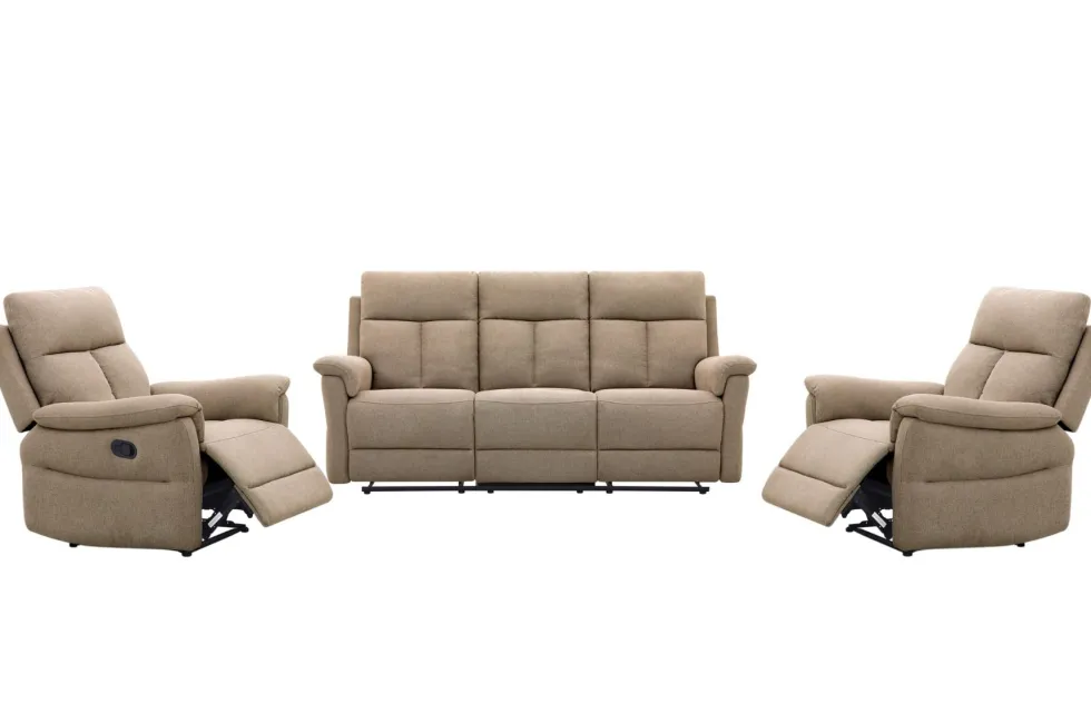 Grand 3+1+1 sohvakalusto mekanismeilla, beige