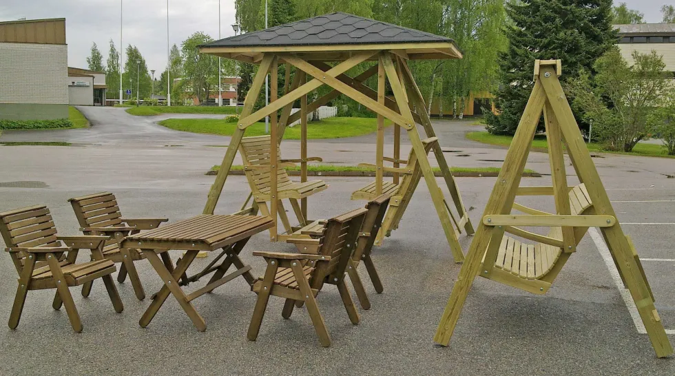 Grön penkki ulkokäyttöön
