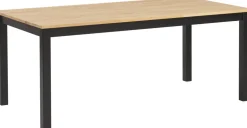 Halla tammipöytä 180x90 cm, tammi-musta