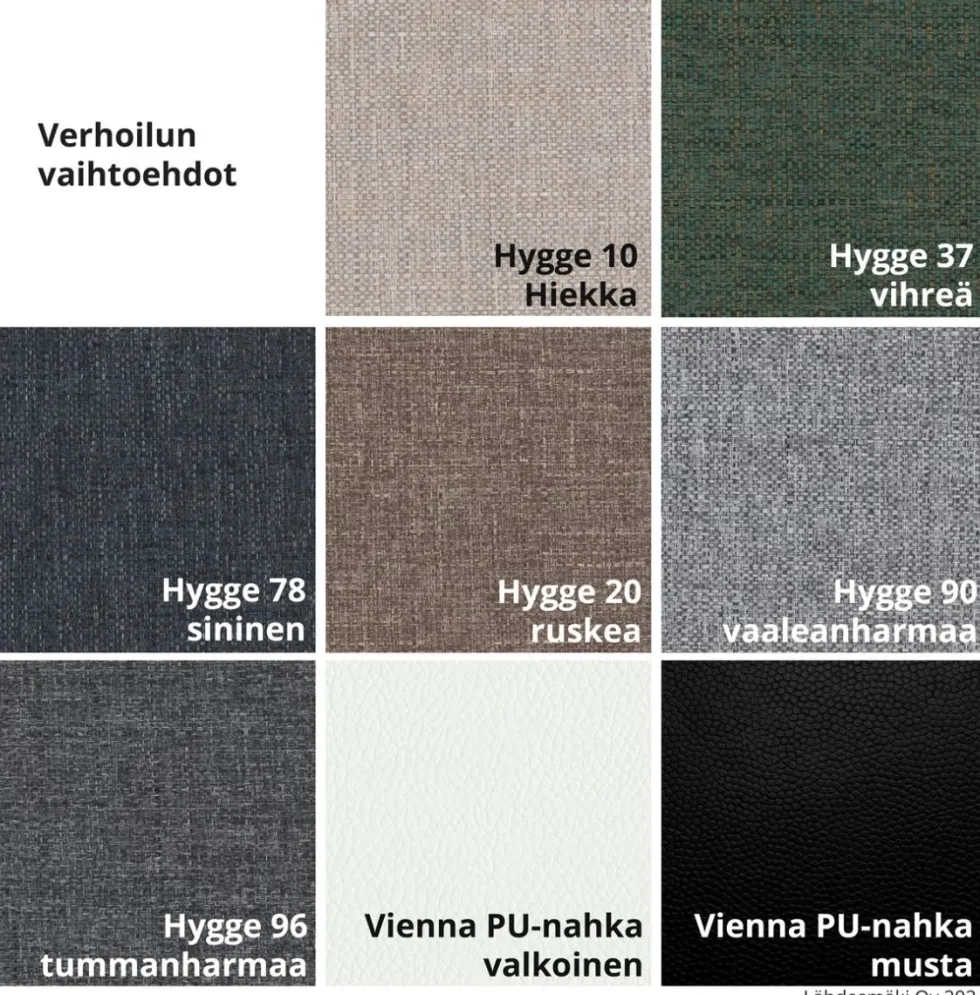 Halla tammi ruokaryhmä kuudelle, eri värejä