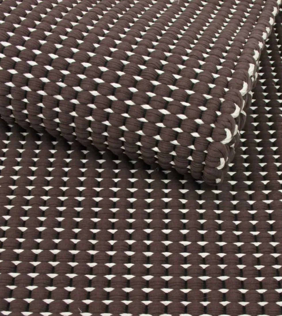 Hanna Korvela Duetto2 matto, ruskea/valk 140x200cm