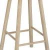 Hans K ZigZag baarijakkara 63cm, valkoöljytty tammi
