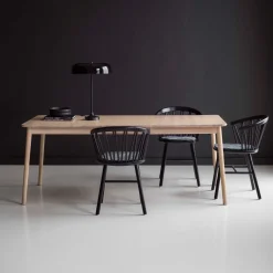 Hans K ZigZag baari nojatuoli 63cm, valkoöljytty tammi