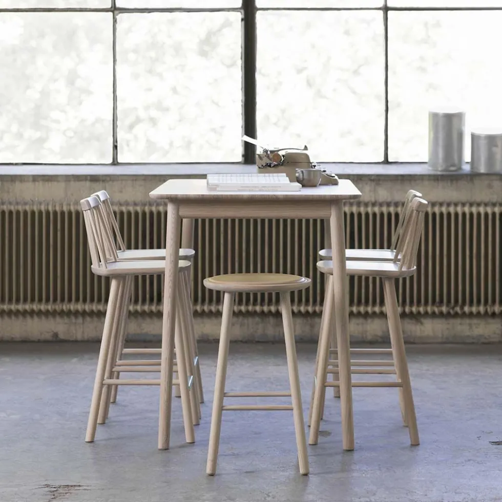 Hans K ZigZag baarituoli 63cm, valkolakattu