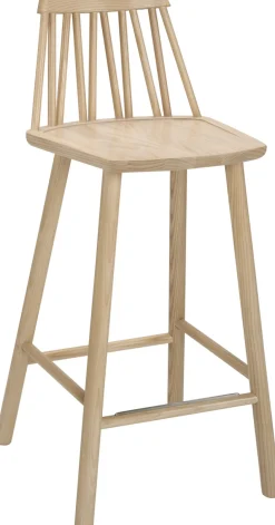 Hans K ZigZag baarituoli 63cm, valkoöljytty tammi