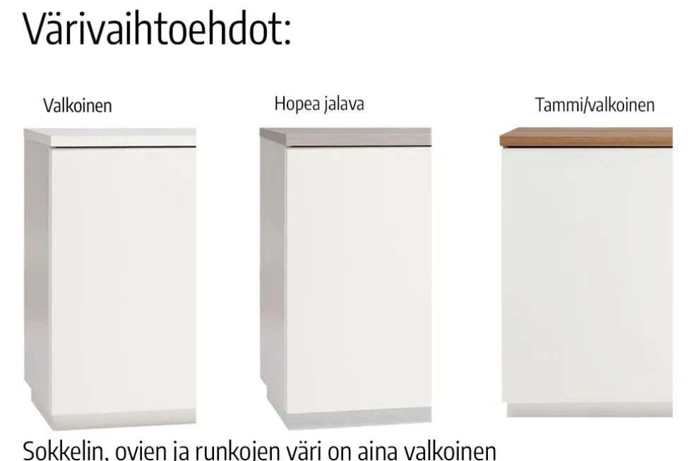 Hiipakka Anton kaappi 100cm, umpiovilla