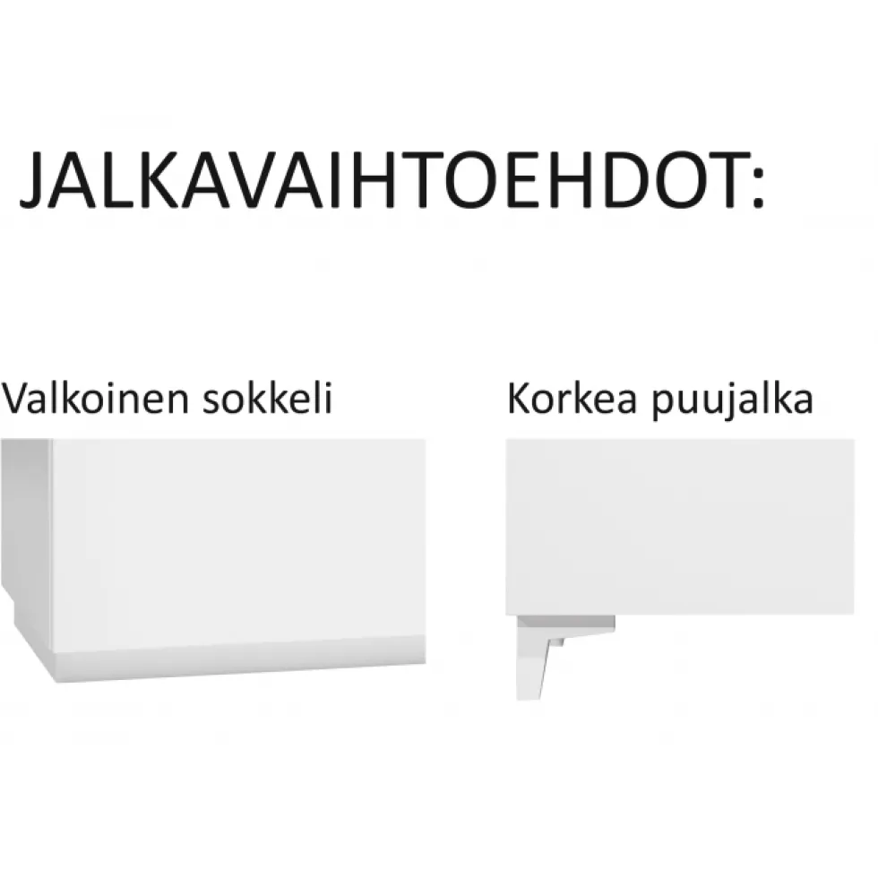 Hiipakka Anton matala kaappi, umpiovi