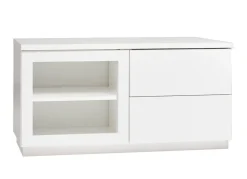 Hiipakka Anton tv-taso 100cm, lasiovi+laatikot