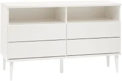 Hiipakka Taiga 5.5 korkea tv-taso 134 cm kirkkaalla lasilla