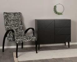 Hiipakka Vilja lipasto ovi+3laat. 100cm, musta
