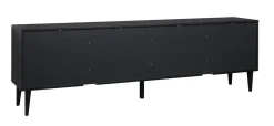 Hiipakka Vilja tv-taso 200cm ovilla, musta