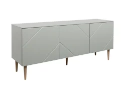 Hiipakka Vilja tv-taso 150cm ovilla, vihreä