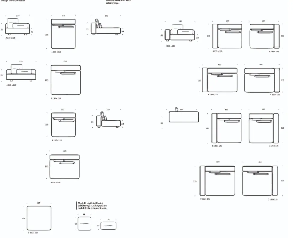 Interface Toast sohva, kysy tarjous