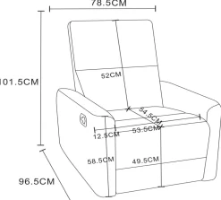 Kentucky 3+1+1 sohvakalusto mekanismeilla, konjakin ruskea
