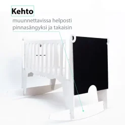 Koivupuu kehto + keinuhevonen, kampanja