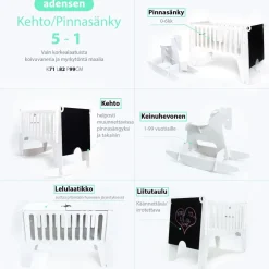 Koivupuu kehto + keinuhevonen, kampanja