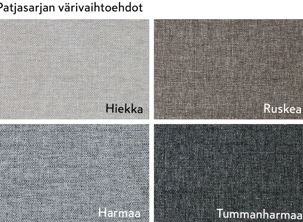 Konsta puinen laverisohva ruskea, eri vaihtoehtoja