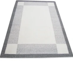 Käsinkudottu Dhurrie matto, harmaa 160x230cm