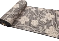 Käytävämatto beige-mustakukka 100 cm