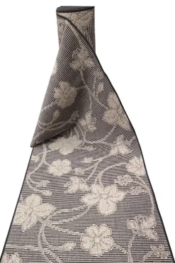 Käytävämatto beige-mustakukka 100 cm