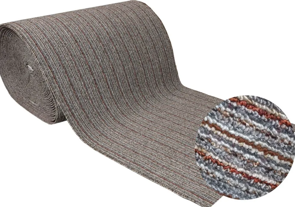 Käytävämatto harmaa raita 80 cm