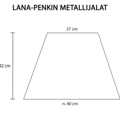 Lana penkin metallijalat, valkoinen tai musta