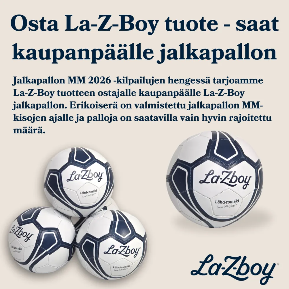 La-Z-Boy Empire recliner mekanismituoli, musta nahka