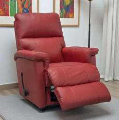 La-Z-Boy Ethan recliner mekanismituoli, punainen nahka
