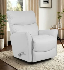 La-Z-Boy Rowan recliner mekanismituoli, valkoinen nahka