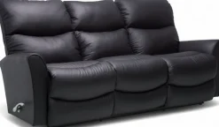 La-Z-Boy Rowan 3+1+1 recliner sohvakalusto, musta nahka