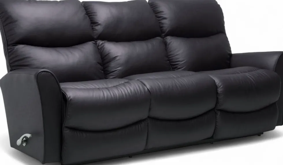 La-Z-Boy Rowan 3+1+1 recliner sohvakalusto, musta nahka