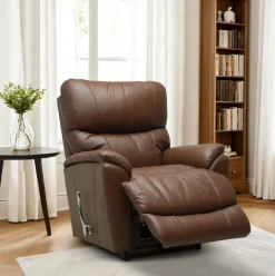 La-Z-Boy Trouper recliner mekanismituoli, ruskea nahka