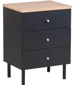 Lehto lipasto 51cm, musta/tammi