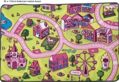Liikennematto Sweet City, 95x133cm