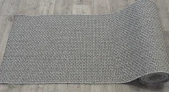 Louhi käytävämatto 80 cm, vaaleanharmaa