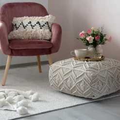 Lumme puuvillamatto beige, eri kokoja