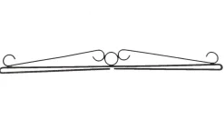 Makramee -pidike, metallia 81cm