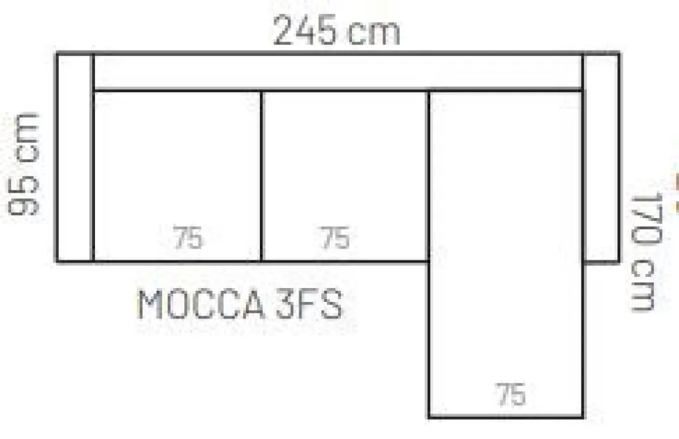 Mocca divaanisohva, eri värejä