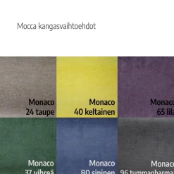 Mocca divaanisohva, eri värejä